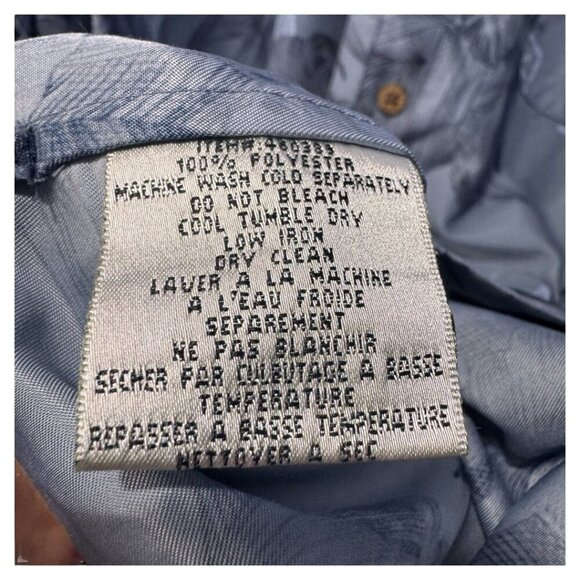 Vintage blue Hawaiian shirt‎ Bill Blass XL Floral Tropical Design - Picture 2 of 4